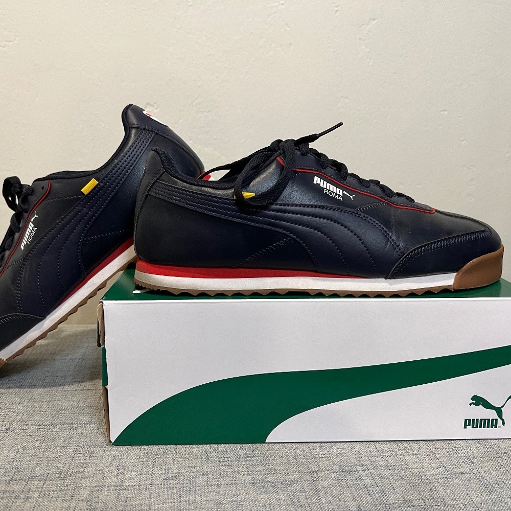 Puma Roma Red Bull Racing Limited NAVY/RED/YELLOW Size 10.5 US